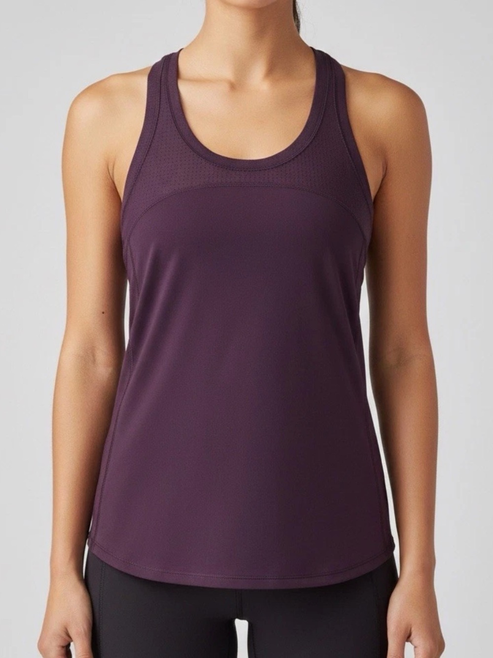Lululemon Plum mesh Racerback Tank Top